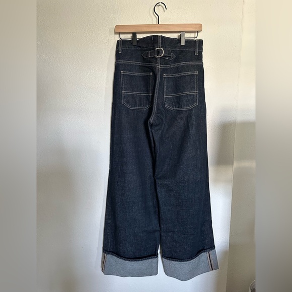 Zara TRF turned up cuff denim jeans size 2 - Picture 6 of 11